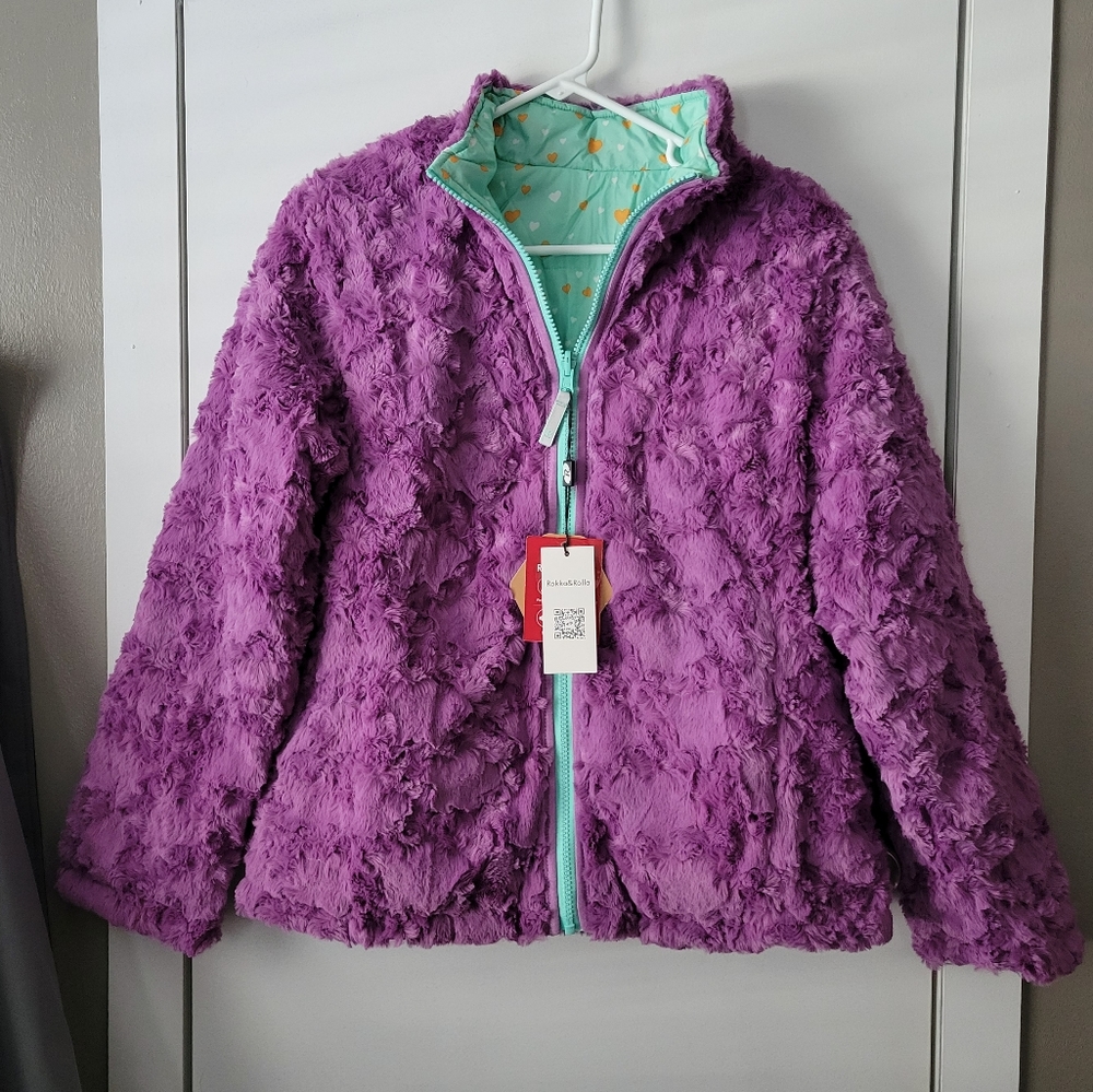 Rokka&Rolla girls reversible lightweight jacket
